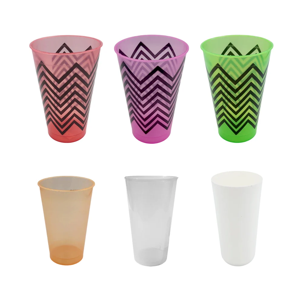 1pz vaso de plástico con diferentes capacidades y estampados / vaso.variedad