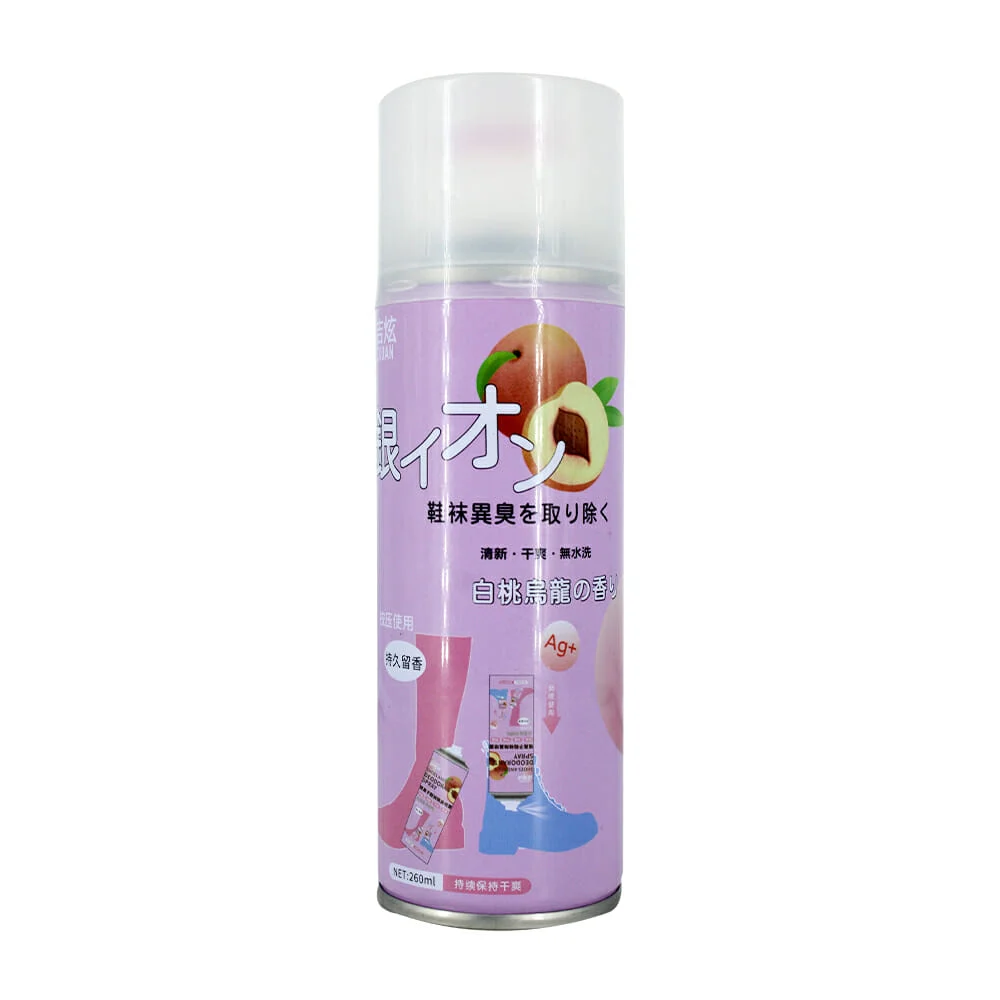 Desodorante en spray con aroma de durazno para pies 260ml / 220584
