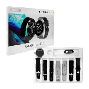Smart watch v5 redondo con 7 correas intercambiables, surtido / watch…