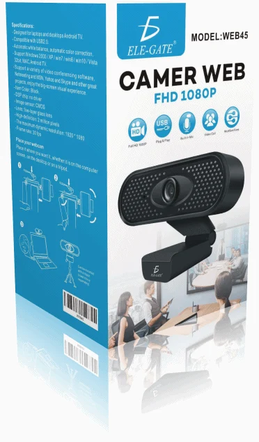 Webcam Usb Para Computadora HD Con Micrófono WEB.45