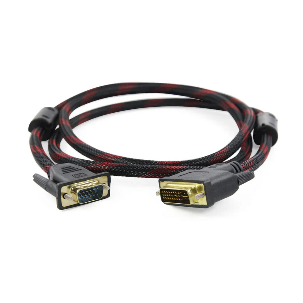 Cable Conector Adaptador DVI A VGA1080P