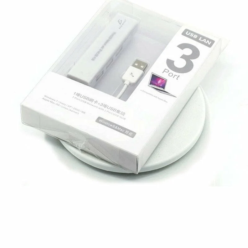 Convertidor / hub de 3 entradas usb 2.0 y tipo lan, con salida a usb 2.0, multifuncional / wl.29