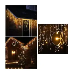 Serie / cascada de luces navideñas 6w, variedad de colores / wsd-02