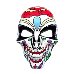 1pz máscara de plástico con elástico y diseño de catrina tenebrosa, v…
