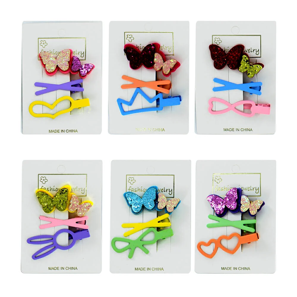 Blíster 3 broches para niña, variedad de modelos / fashion jewelry /R391