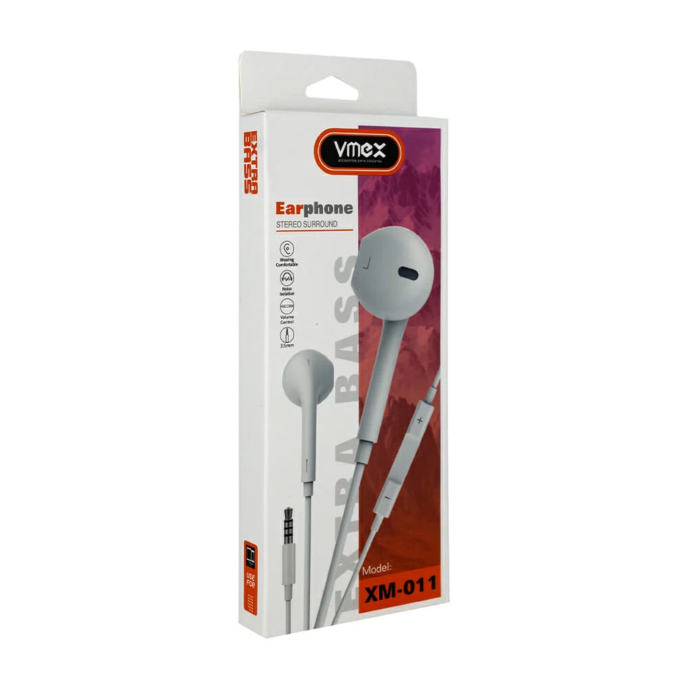 Audífonos alámbricos tipo earphones co...
