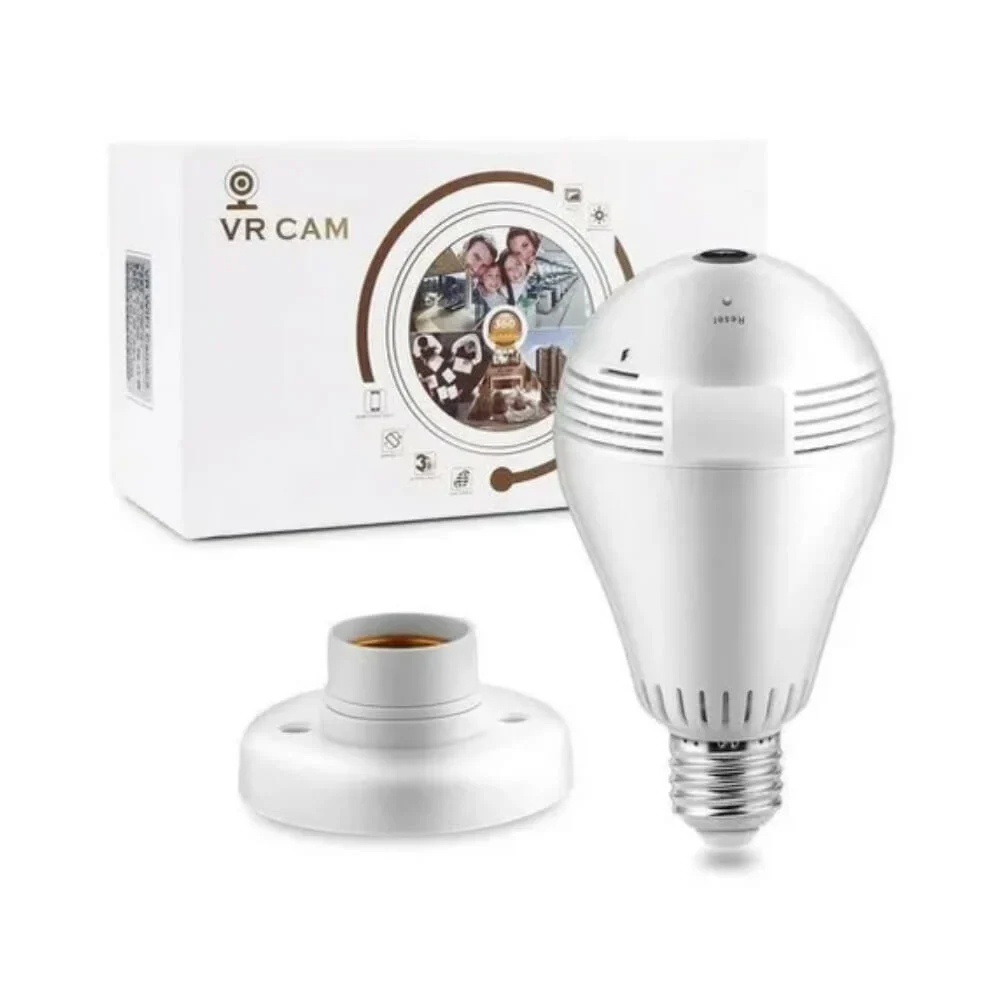 Foco led inteligente con cámara wifi panorámica 360° xt-166