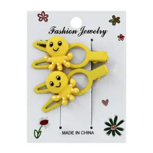 Paquete con 2 broches / pasadores con decoración de animales, pulpito…