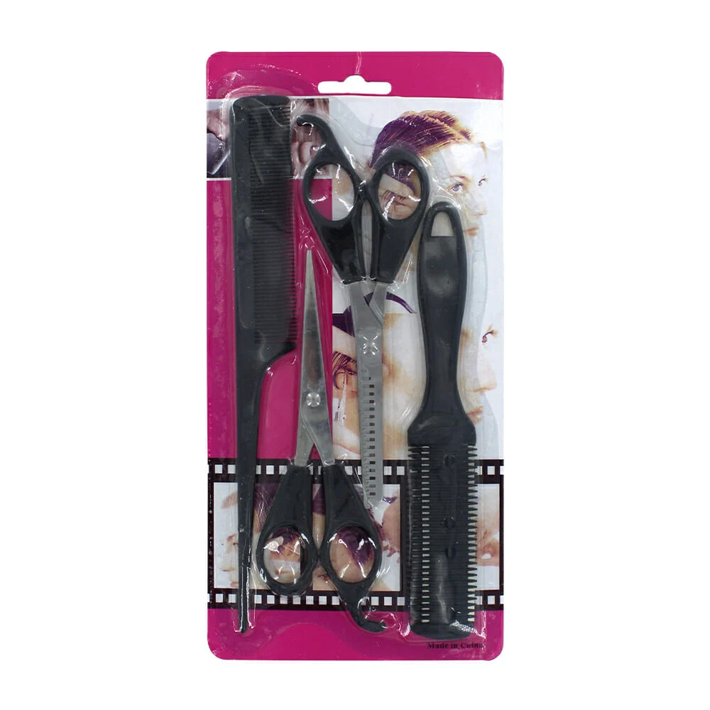 Set con 2 peines y 2 tijeras para cortar cabello / y-97-5