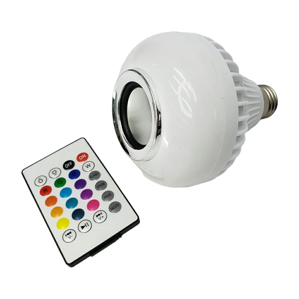 Foco bocina xinmi bluetooth con luz rgb y control remoto / snd-1701