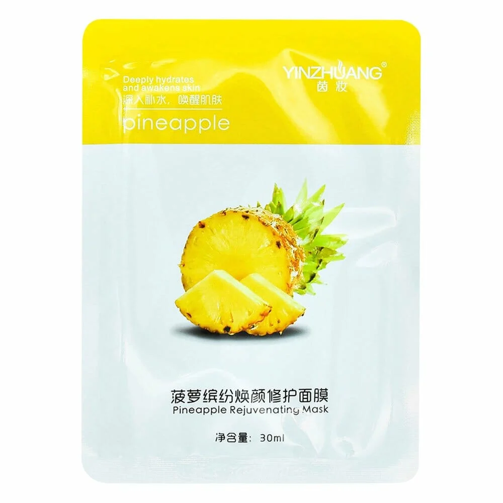 Mascarilla hidratante de piña yz0911 maquillaje