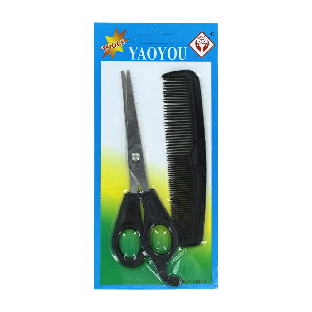 1 pza de juego de tijeras con peine yaoyou zb-0036.1