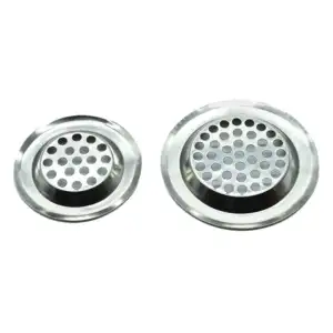 Paquete con 2 coladores metálicos de diferente tamaño / zc-0122