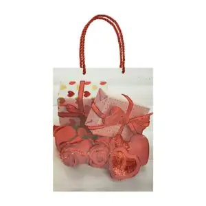 1pza Bolsa mediana con diseño para regalo 26x32x10cm, variedad de col…