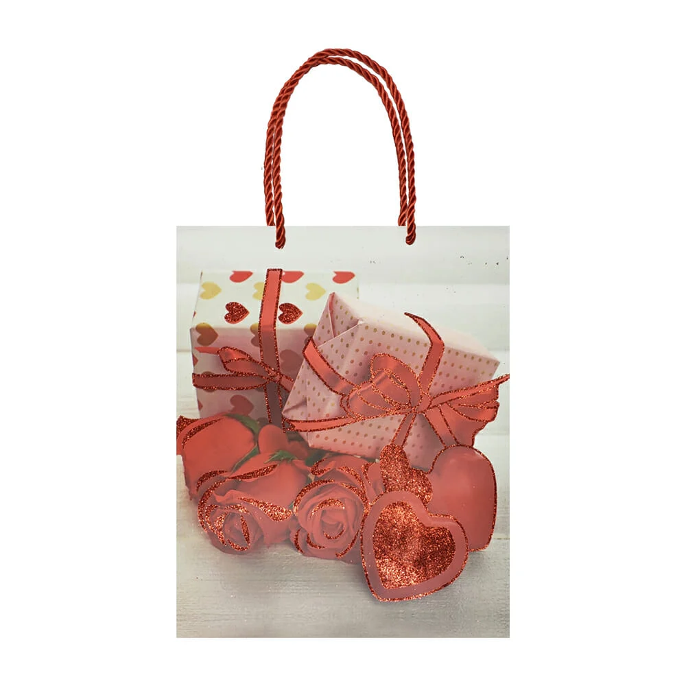 1pza Bolsa mediana con diseño para regalo 26x32x10cm, variedad de colores / 678m / 678m-3 / 605m-3 / 684m-4