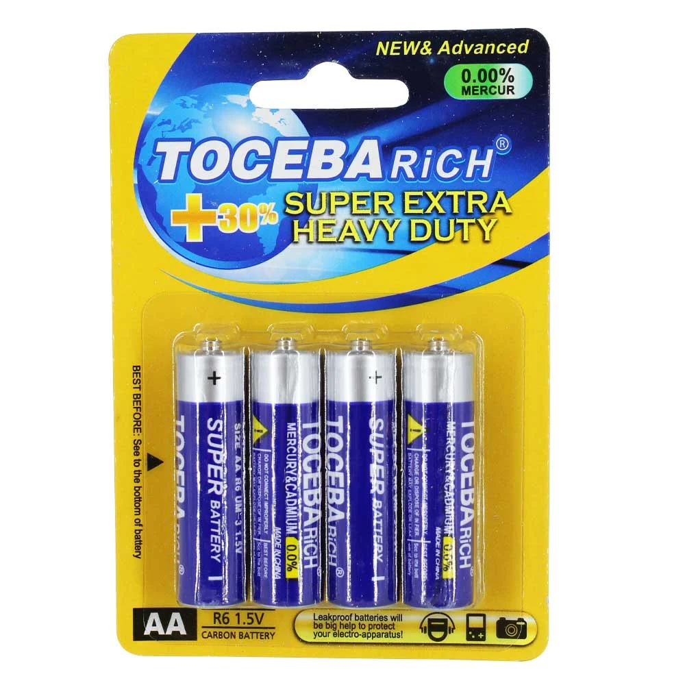 Blíster con 4 pilas toceba doble a 1.5v / 400154