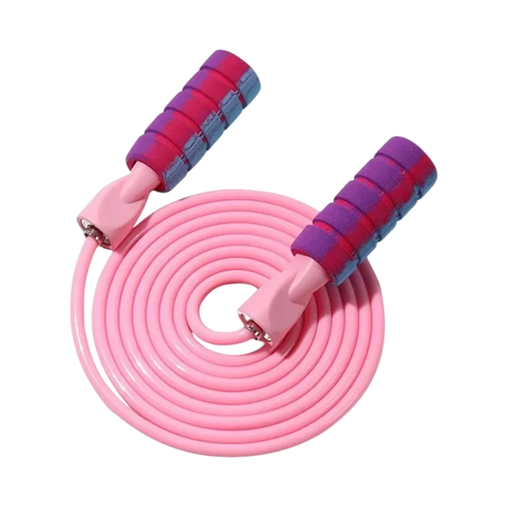 Cuerda para saltar de plástico con mango de espuma,variedad de colores / ze-2309