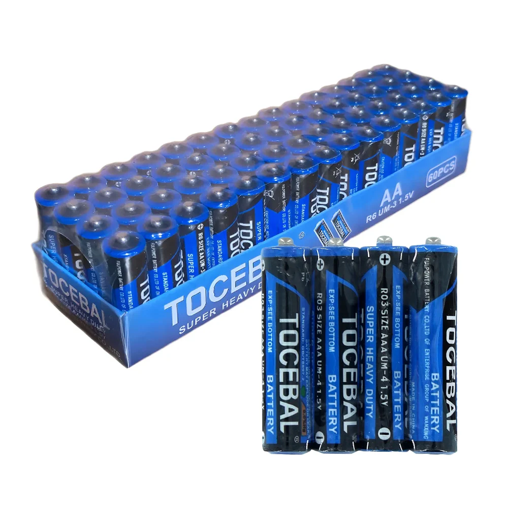 Paquete con 15 blisters de 4 pilas AA tocebal de 1.5v, r6 um-3 / zf-1210