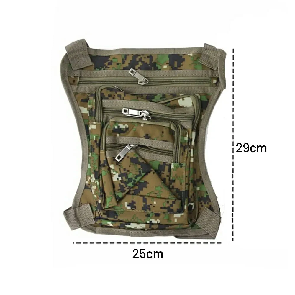 Piernera grande de cinco compartimientos, con diseño militar / zm-0010