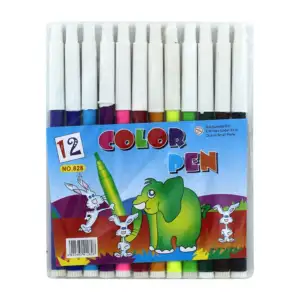 Blíster con 12 plumones marcadores de colores / color pen 828-12 / y-…