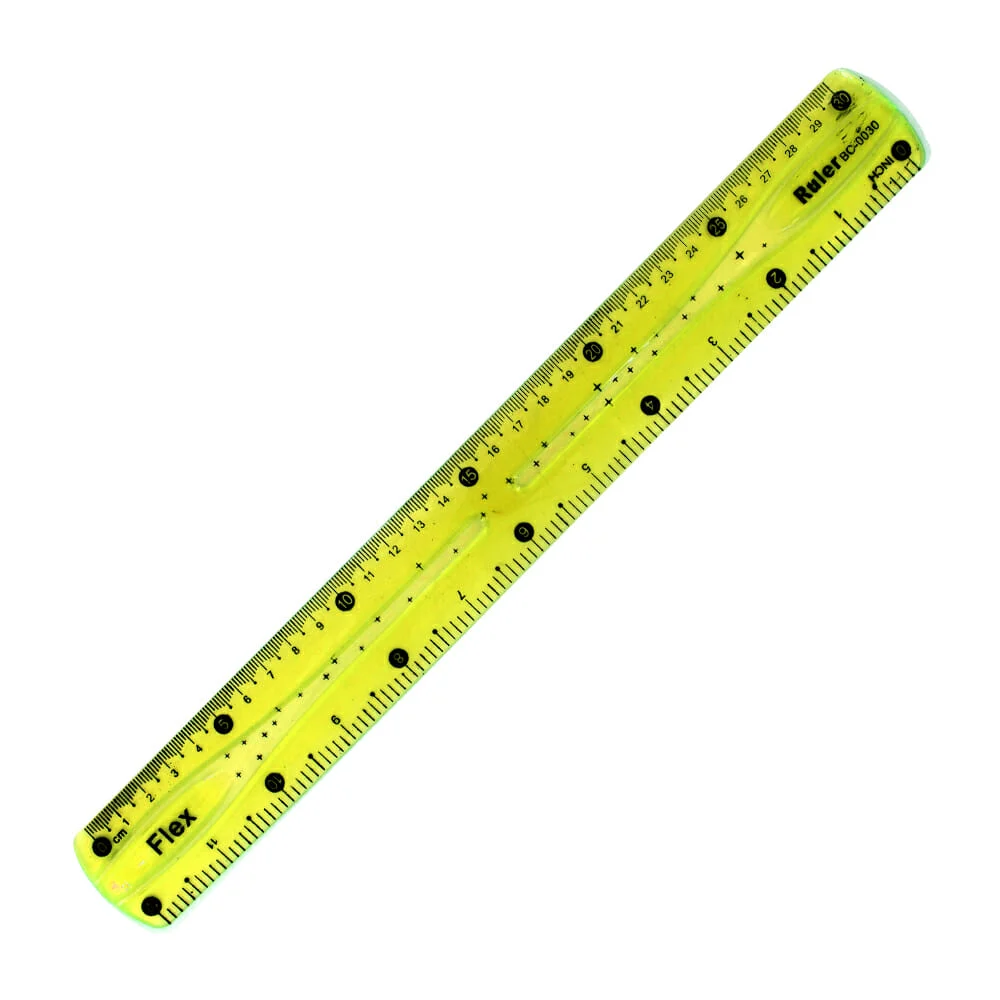 1pza Regla plástica flexible de 30cm, v...