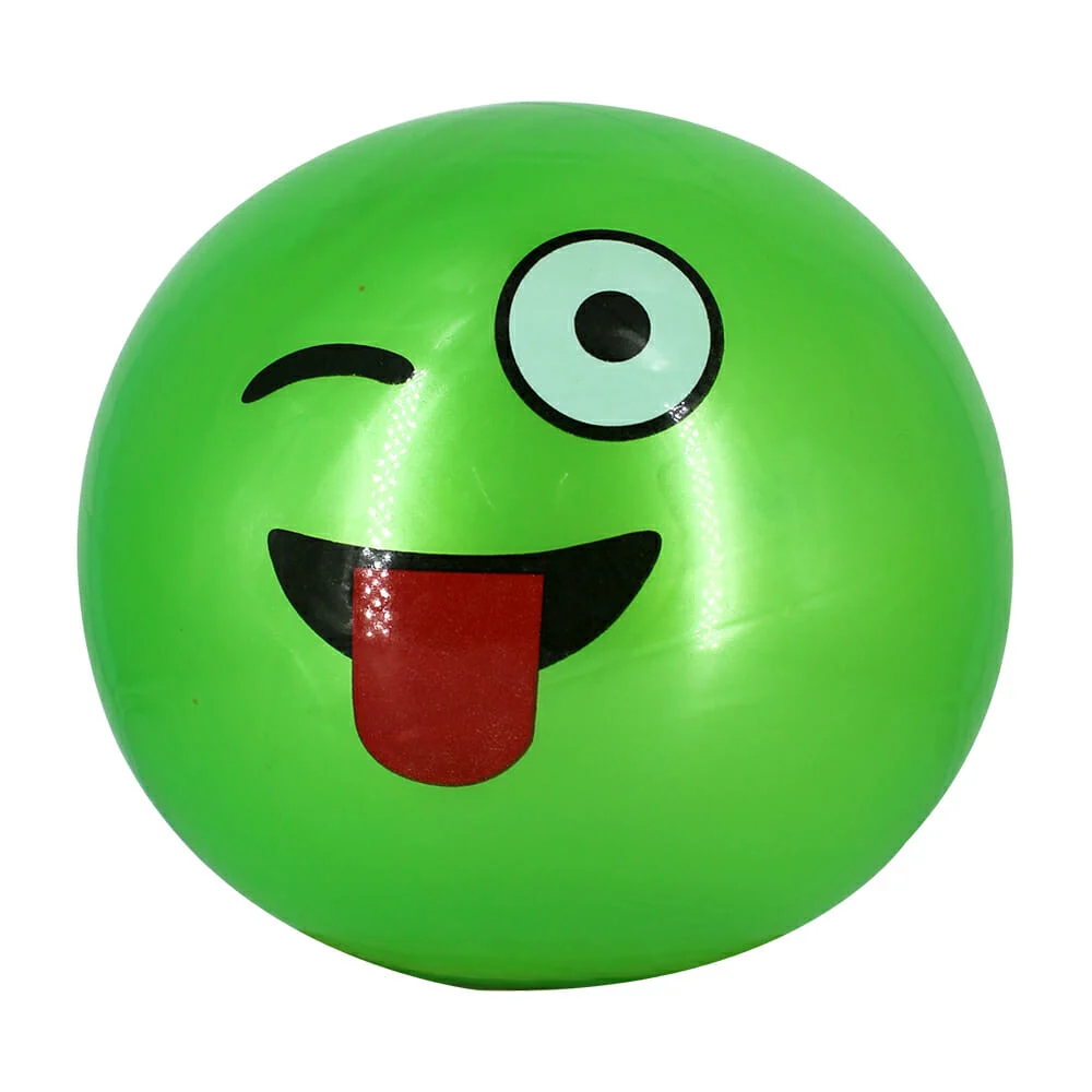 1 pza. pelota inflable con diseño de variedad de caritas y colores / zq-22-16