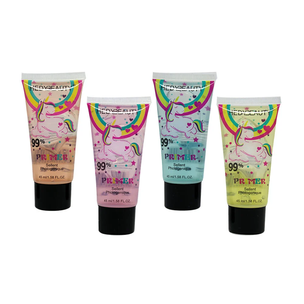 1pza Primer hedy beauty con diseño de unicornio 45ml, variedad de colores / cx-p716
