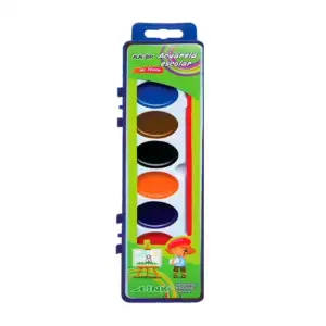 Estuche con 8 pinturas tipo acuarelas, colores surtidos / aa-8p