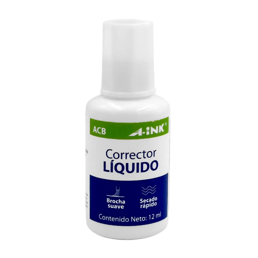 1pz corrector líquido con brocha, 12ml / acb-12
