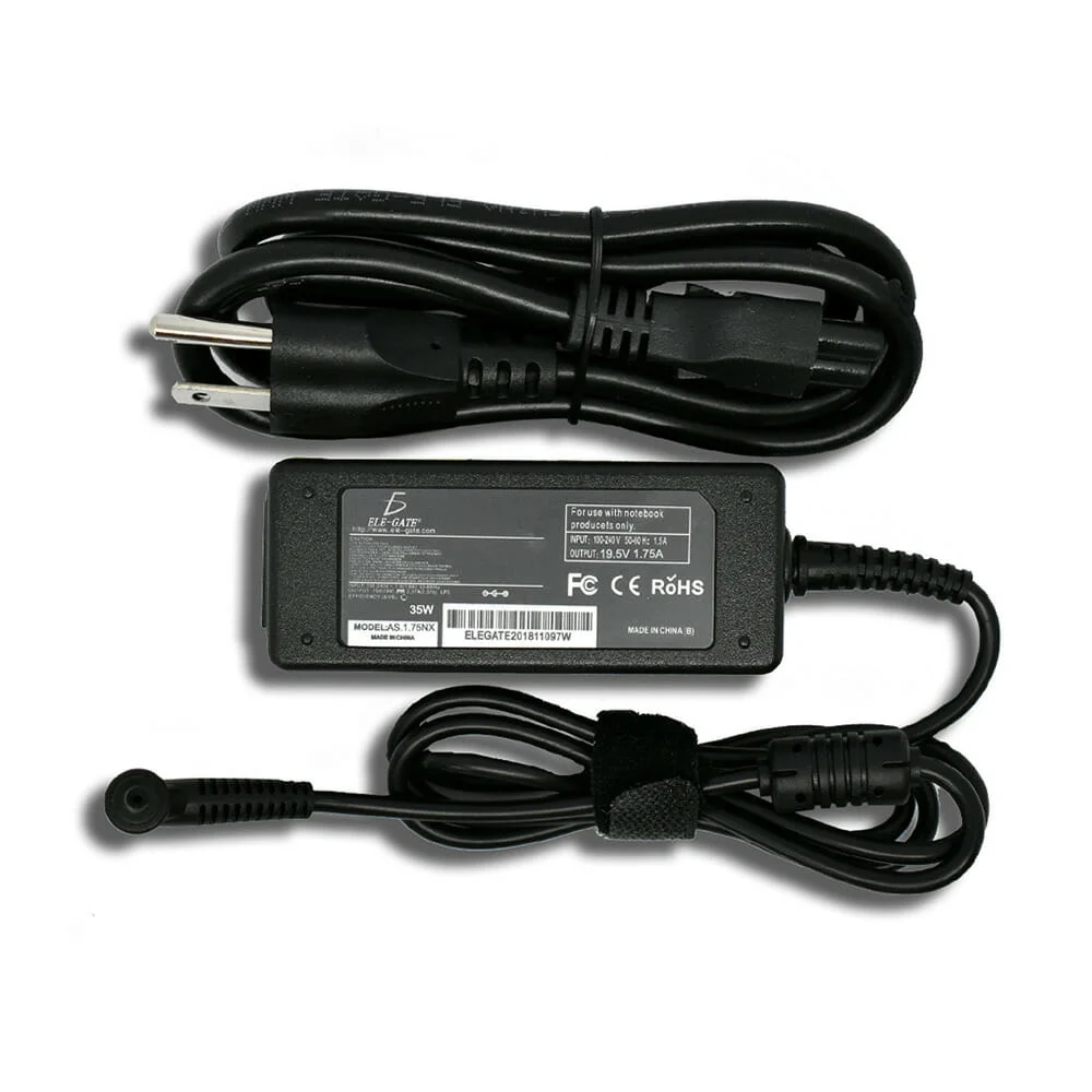 Cargador de punta delgada para laptop, compatible con Asus 35w / as.1.75x / as.1.75nx