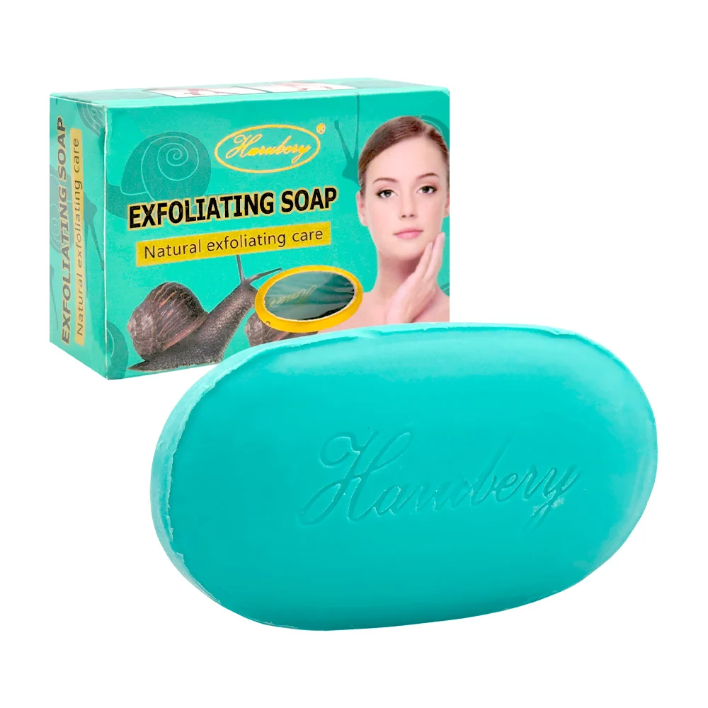 Jabón en barra exfoliante facial con ex...