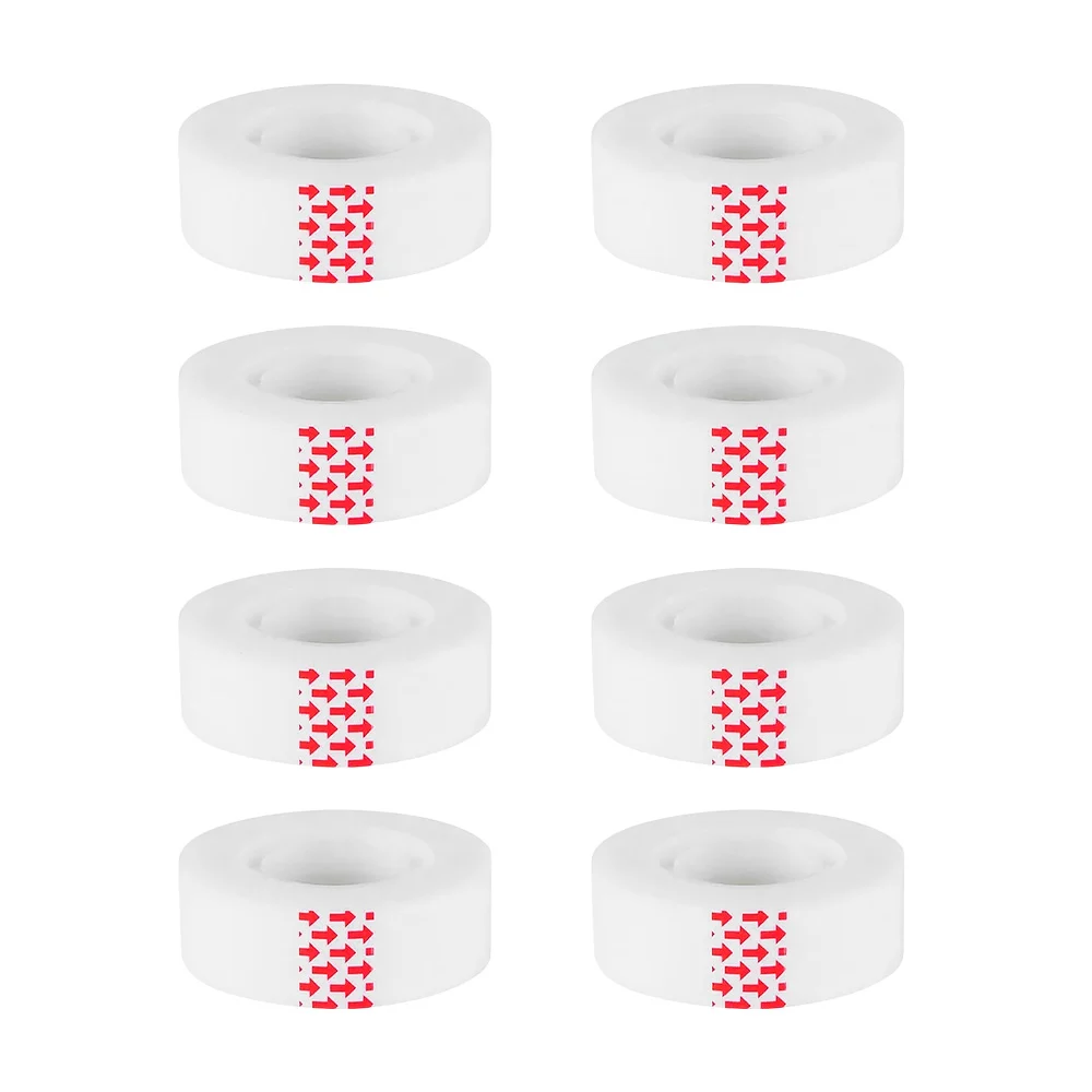 Paquete 8 cintas adhesivas invisibles mágicas de 25m y 1.8cm de ancho / b8335