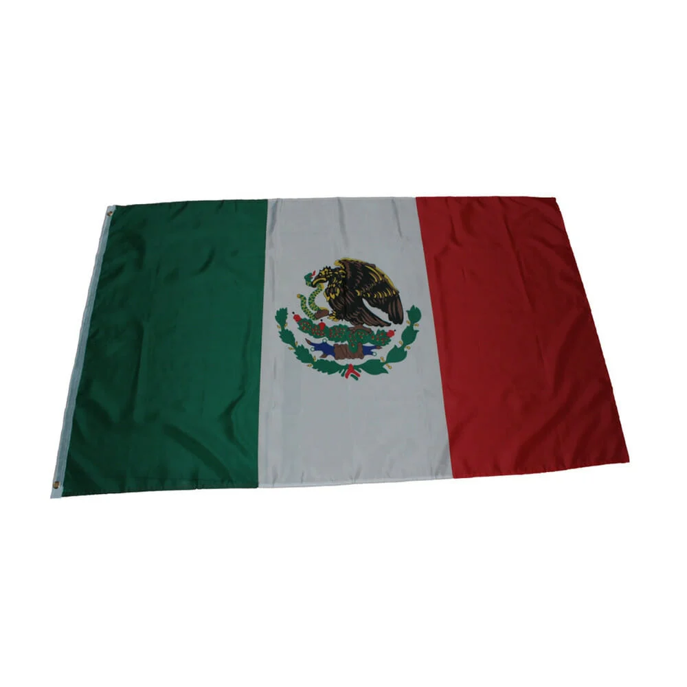 1pza Bandera mexicana de tela 90x150cm / bandera.mx / gq-bb