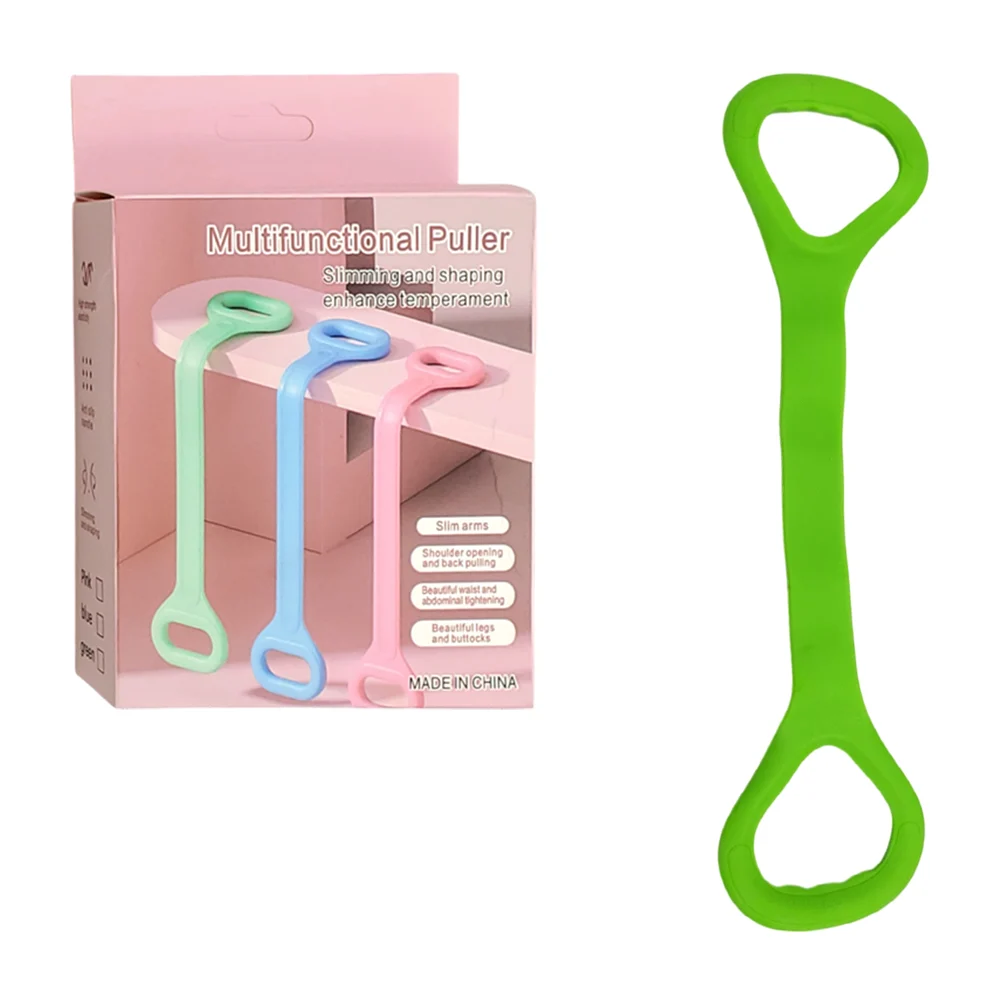 1pza Liga elástica multifuncional con 2 agarraderas y cuerpo de plástico gomoso, variedad de usos y colores / multifunctional puller / 50192