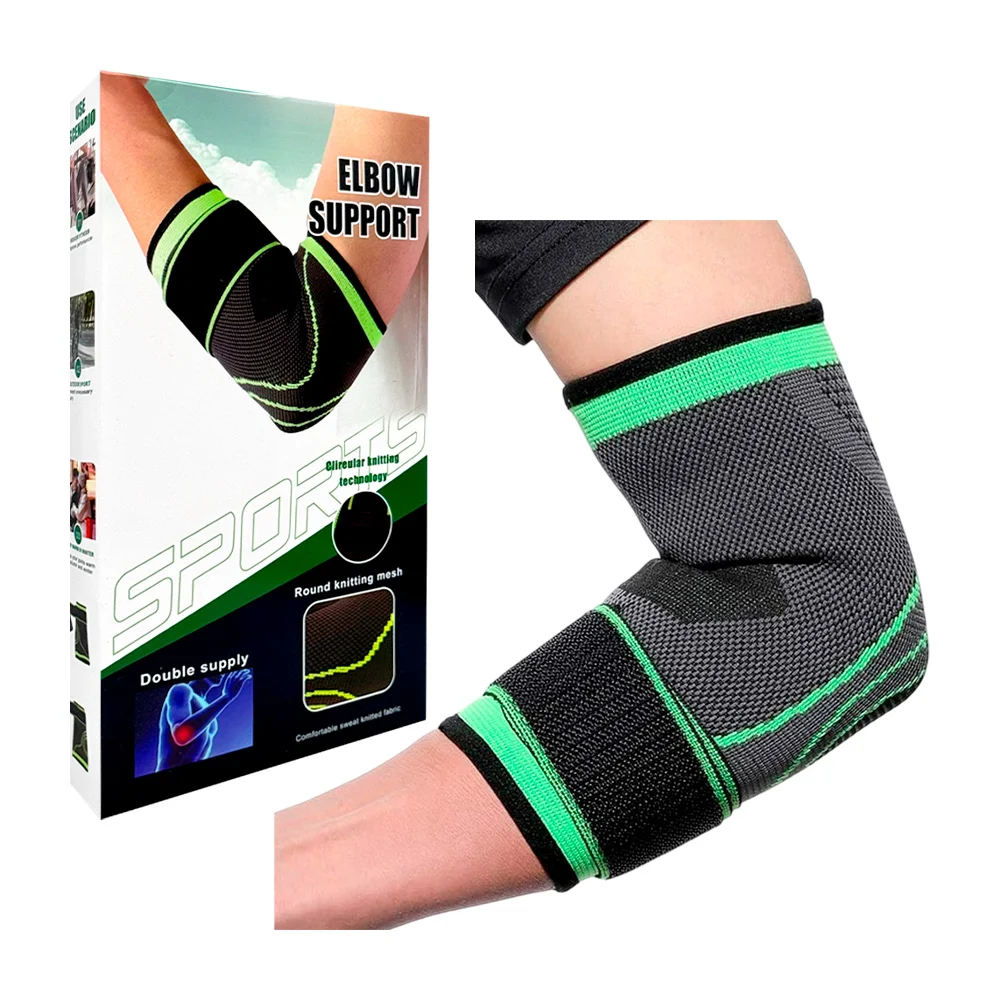 Codera ortopédica de tela de presión con banda ajustable de velcro