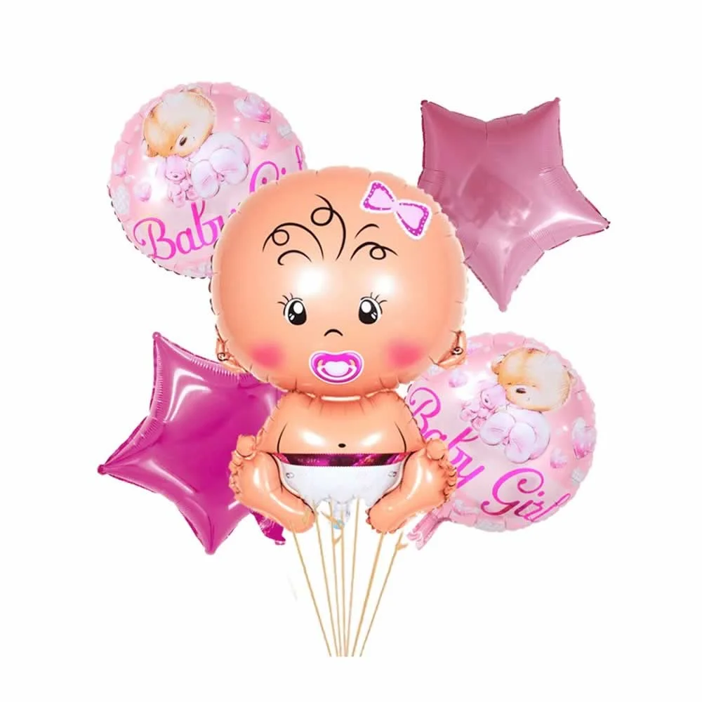 Set 5 pzas globo baby shower hw-047-2