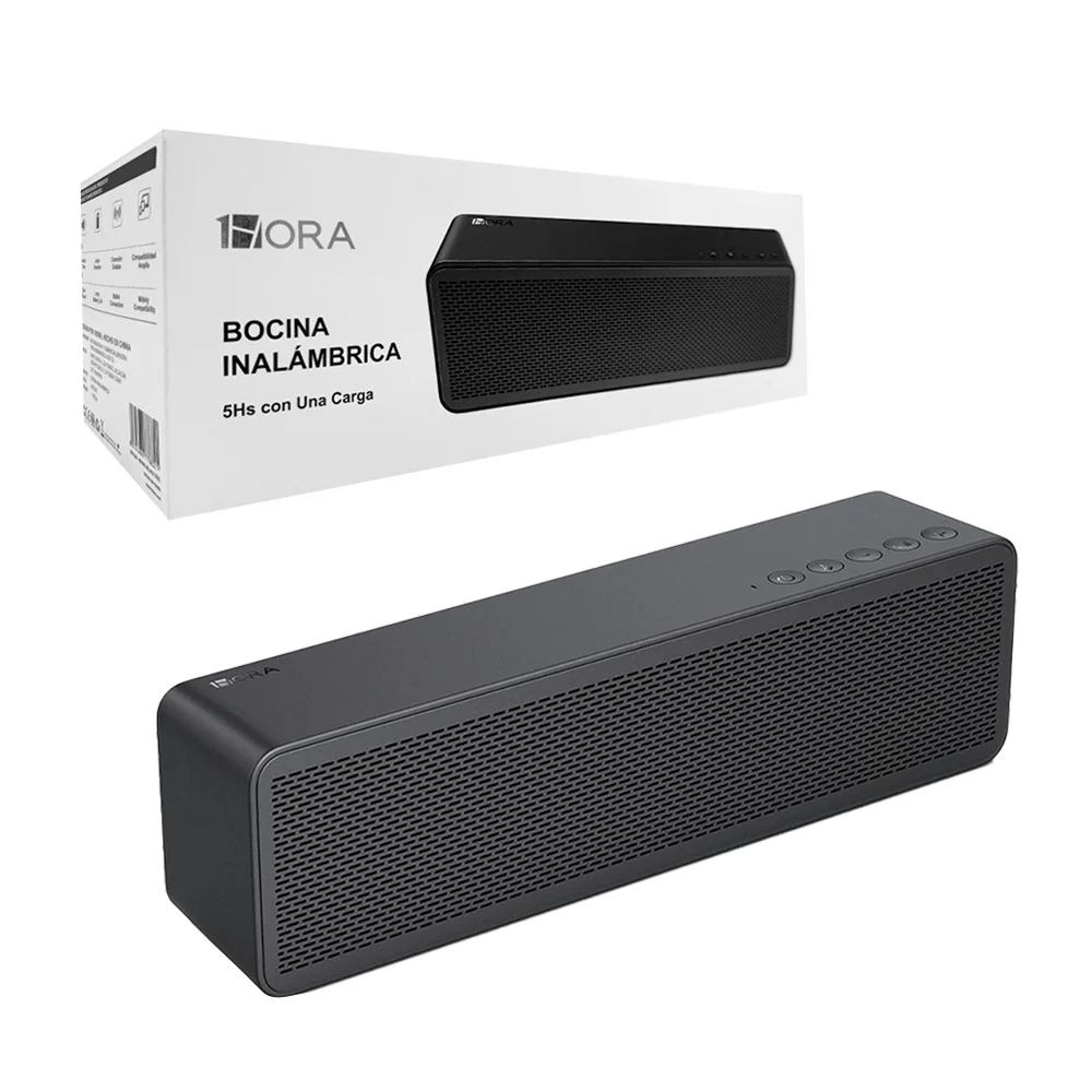 Bocina 1hora rectangular inalámbrica, c...