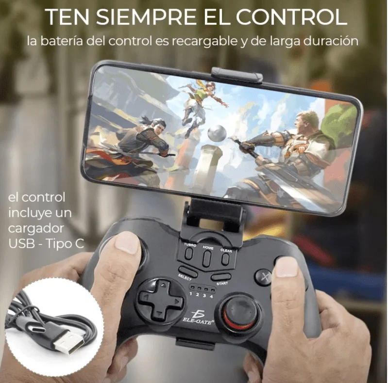 Gamepad control para celular usb tipo c