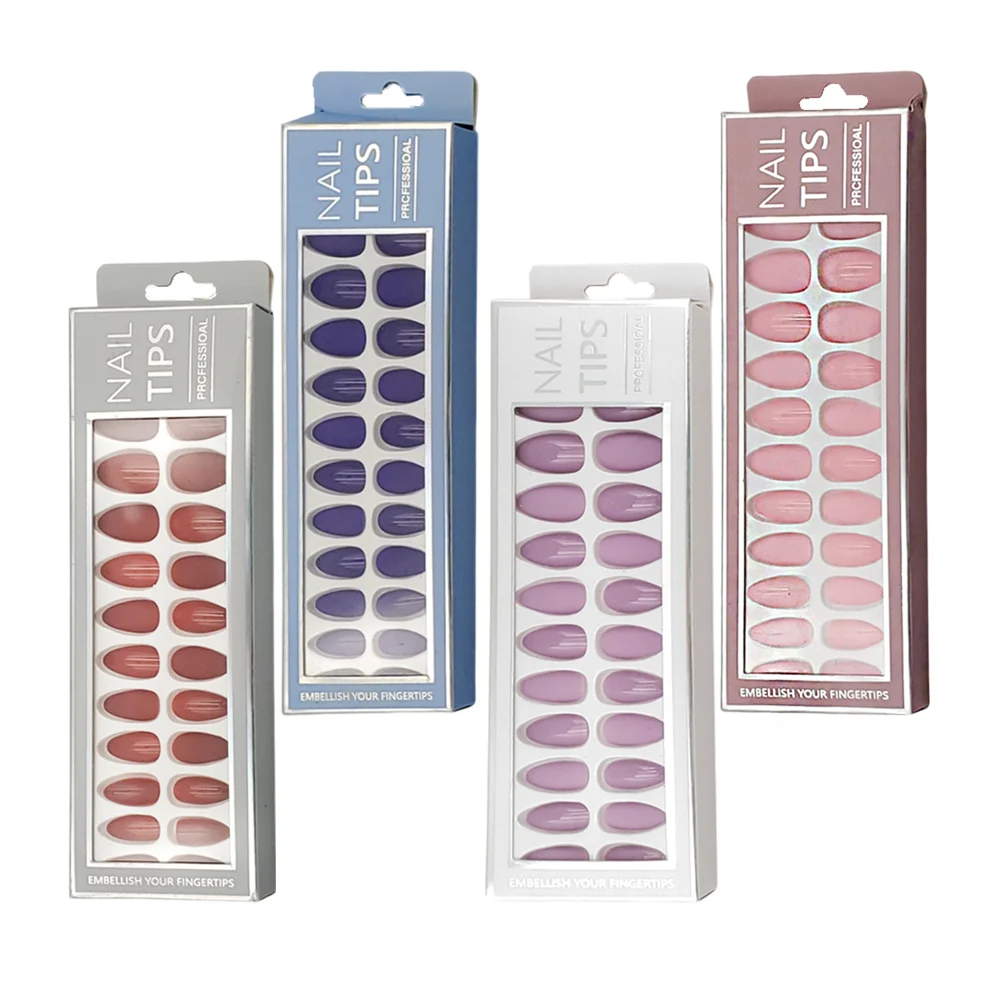 Caja con 24 tips de uñas postizas + pla...