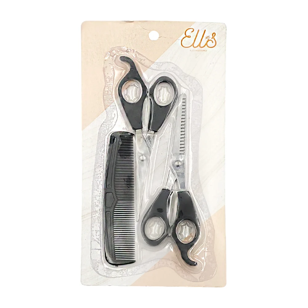 Kit de peluquería con tijera degrafilad...