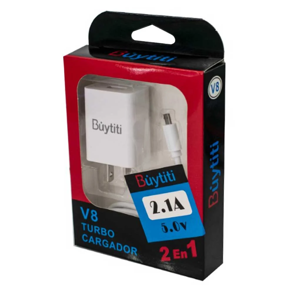 Turbo cargador buytiti con entrada v8 para carga 2.1a