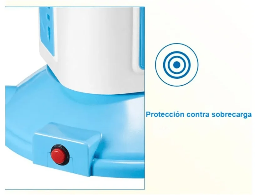 torre de contactos azul