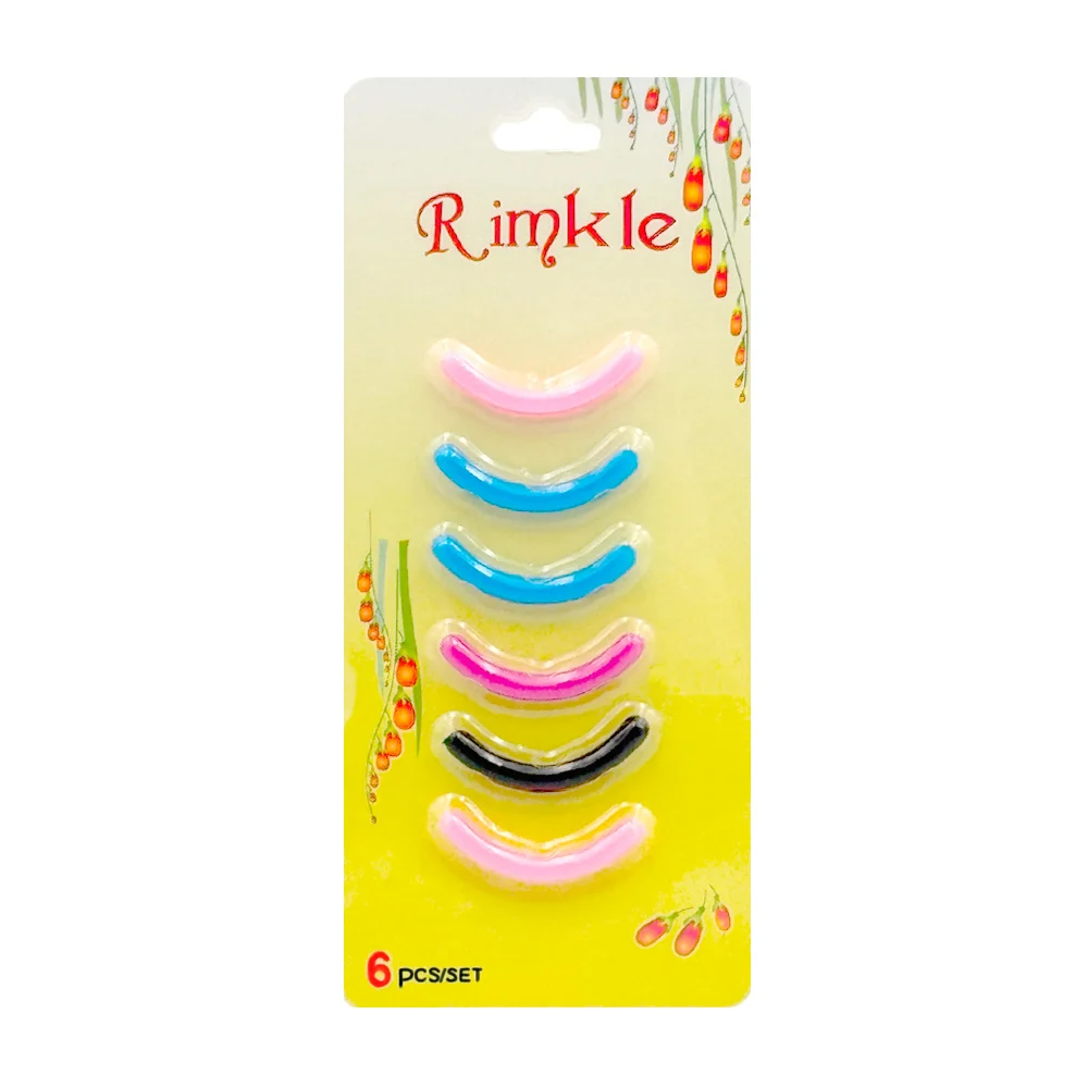 Blíster con 6 repuestos para enchinador de pestañas, variedad de colores / rimkle / 128511