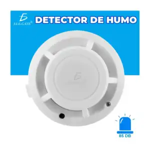 Sensor de pared detector de humo, con sonido y alarma / con.sf501