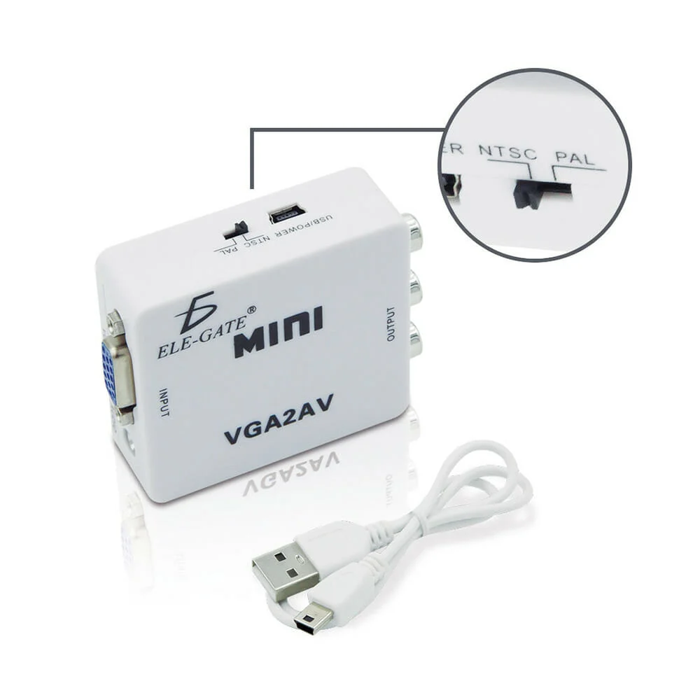 Adaptador / convertidor de entrada vga a...