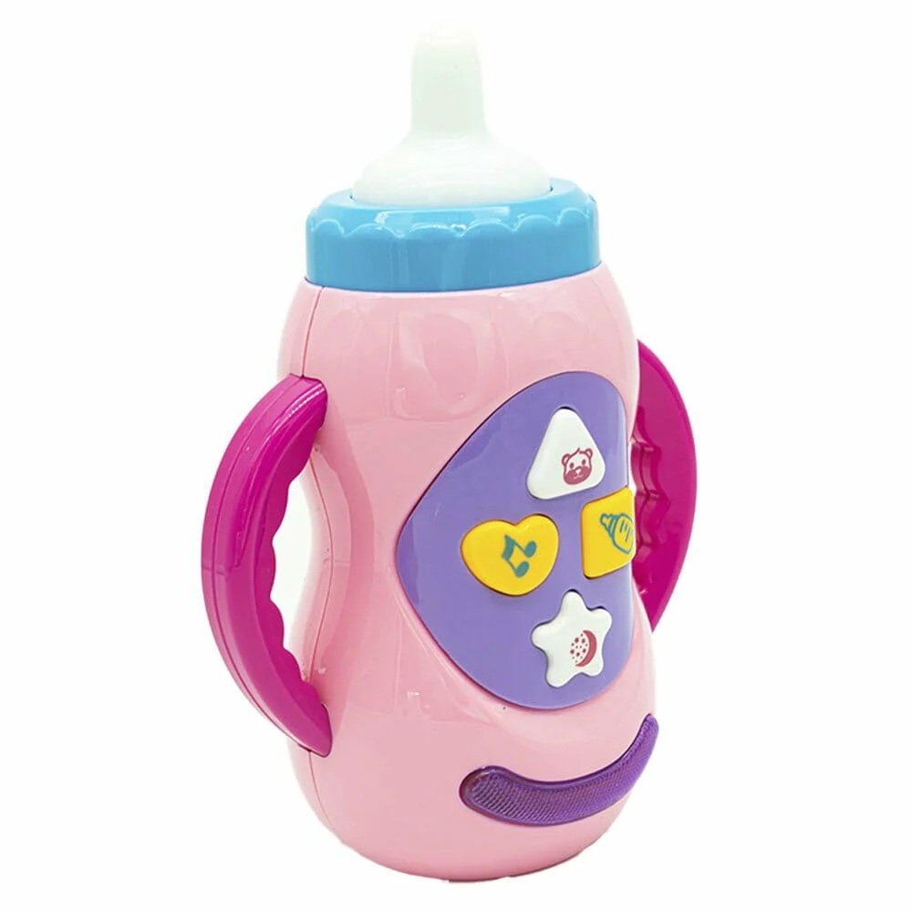 Juguete inetractivo en forma de biberón con luz y sonido para bebé / feeding bottle / cy1013-6