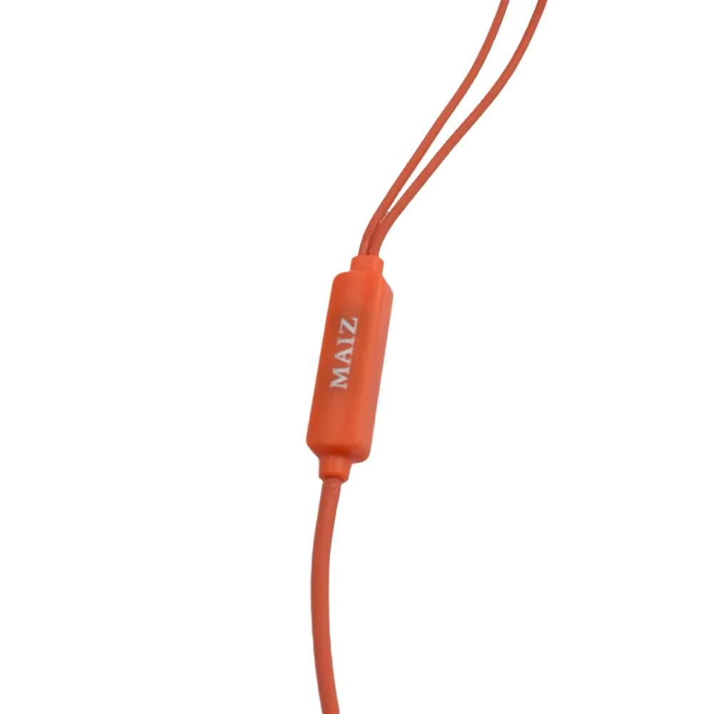 Audífonos alámbricos manos libres con entrada jack de 3.5 mm, almohadillas de silicona y micrófono, variedad de colores / ej-081