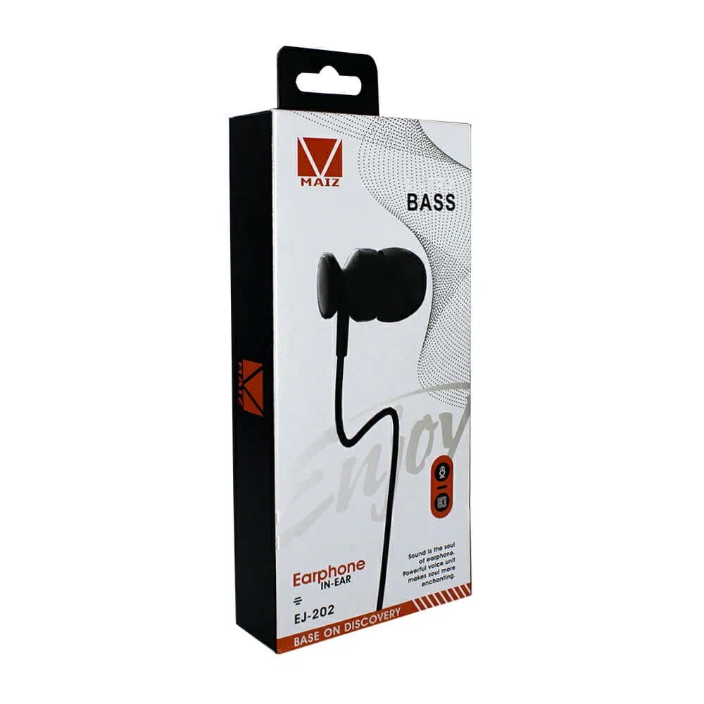 Audífonos alámbricos extra bass, variedad de colores ej-202