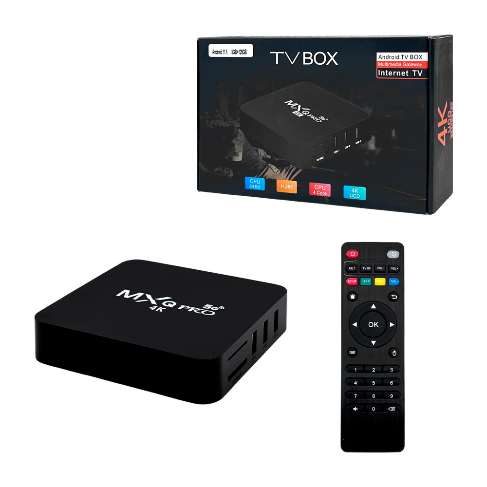 Tv box compatible con android 8 y 11.1 con 8gb+128gb, 4k / ep30502