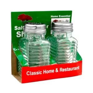 Saleros pequeños cuadrados con tapa metálica y de cristal, usos vario…